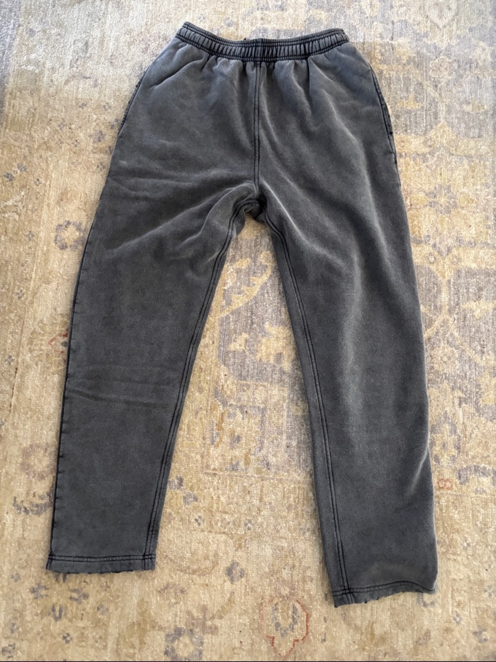 Yellow Label Co. YELABEL Men's Gray WashFleece Sweatpants